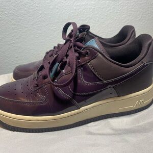Nike Air Force 1 x Ruby Rose Port Wine. The Force is Female Edition. Womens 7.5